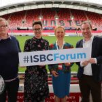 Wendy Wilde, ISBC Community Engagement Manager, Pauline Gannon, ISBC Director of Social Purpose, Briga Hynes, UL Kemmy Business School and Chris MM Gordon, Irish Social Enterprise Network pictured at the Irish Social Business Campus (ISBC) Forum at Thomond Park. Picture: Richard Lynch/ilovelimerick.