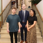 Writer Sean McNamara, Daniel Butler, Mayor of the Metropilitan District of Limerick, and director Leah Morgan  pictured at the screening of 'It will rise with the moon' at the Hunt Museum. Picture: Orla McLaughlin/ilovelimerick.