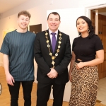 Writer Sean McNamara, Cllr James Collins, Mayor of Limerick City and Council, and director Leah Morgan  pictured at the screening of 'It will rise with the moon' at the Hunt Museum. Picture: Orla McLaughlin/ilovelimerick.