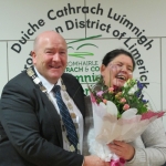 Julie Normoyle with Mayor Lynch at Mayoral reception 27-01-2018