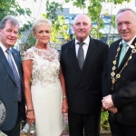 JP McManus, Ann McCabe, wife of the late Detective Garda Jerry McCabe, former Detective Garda Ben O’Sullivan, and Mayor of Limerick City and County Steven Keary at the award ceremony for the Freedom Of Limerick for the late Detective Garda Jerry McCabe and his partner former Detective Garda Ben O’Sullivan at Limerick City and County Council. Thursday, June 28th, 2018. Picture: Sophie Goodwin/ilovelimerick