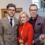 Pictured at the John McNamara Exhibition and Achievement Award at the Hunt Museum were, Darren Kennedy, Specsavers Ireland, Caroline McKillican, Richard Lynch. Picture: Cian Reinhardt/ilovelimerick