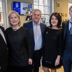 Pictured at the John McNamara Exhibition and Achievement Award at the Hunt Museum were Michael McNamara, Ann McNamara, Gerry McNamara, Liz McNamara and John McNamara. Picture: Cian Reinhardt/ilovelimerick