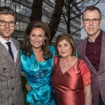 Pictured at the John McNamara Exhibition and Achievement Award at the Hunt Museum were Darren Kennedy, Specsavers Ireland, Celia Holman Lee, Holman Lee Agency, Michelina Scapool and Richard Lynch, ilovelimerick. Picture: Cian Reinhardt/ilovelimerick