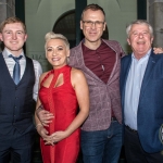 Pictured at the John McNamara Exhibition and Achievement Award at the Hunt Museum were Paul McNamara, Award Designer, Sinead Clohessy, Specsavers Limerick, Richard Lynch, ilovelimerick and Gerry McNamara, John McNamara's brother. Picture: Cian Reinhardt/ilovelimerick