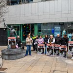 A protest calling for justice for a journalism student Joe Drennan killed in a hit and run incident in 2023 took place in Limerick city centre on Saturday. Picture: Olena Oleksienko/ilovelimerick