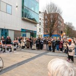 A protest calling for justice for a journalism student Joe Drennan killed in a hit and run incident in 2023 took place in Limerick city centre on Saturday. Picture: Olena Oleksienko/ilovelimerick
