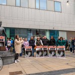 A protest calling for justice for a journalism student Joe Drennan killed in a hit and run incident in 2023 took place in Limerick city centre on Saturday. Picture: Olena Oleksienko/ilovelimerick