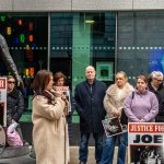 A protest calling for justice for a journalism student Joe Drennan killed in a hit and run incident in 2023 took place in Limerick city centre on Saturday. Picture: Olena Oleksienko/ilovelimerick