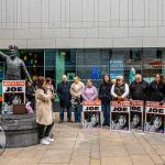 A protest calling for justice for a journalism student Joe Drennan killed in a hit and run incident in 2023 took place in Limerick city centre on Saturday. Picture: Olena Oleksienko/ilovelimerick