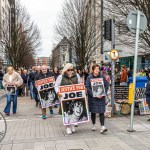 A protest calling for justice for a journalism student Joe Drennan killed in a hit and run incident in 2023 took place in Limerick city centre on Saturday. Picture: Olena Oleksienko/ilovelimerick