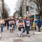 A protest calling for justice for a journalism student Joe Drennan killed in a hit and run incident in 2023 took place in Limerick city centre on Saturday. Picture: Olena Oleksienko/ilovelimerick