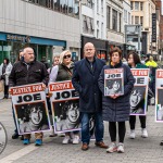A protest calling for justice for a journalism student Joe Drennan killed in a hit and run incident in 2023 took place in Limerick city centre on Saturday. Picture: Olena Oleksienko/ilovelimerick