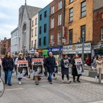 A protest calling for justice for a journalism student Joe Drennan killed in a hit and run incident in 2023 took place in Limerick city centre on Saturday. Picture: Olena Oleksienko/ilovelimerick