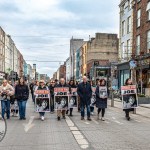 A protest calling for justice for a journalism student Joe Drennan killed in a hit and run incident in 2023 took place in Limerick city centre on Saturday. Picture: Olena Oleksienko/ilovelimerick
