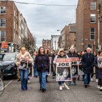 A protest calling for justice for a journalism student Joe Drennan killed in a hit and run incident in 2023 took place in Limerick city centre on Saturday. Picture: Olena Oleksienko/ilovelimerick
