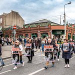 A protest calling for justice for a journalism student Joe Drennan killed in a hit and run incident in 2023 took place in Limerick city centre on Saturday. Picture: Olena Oleksienko/ilovelimerick