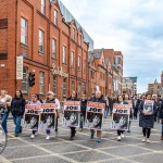 A protest calling for justice for a journalism student Joe Drennan killed in a hit and run incident in 2023 took place in Limerick city centre on Saturday. Picture: Olena Oleksienko/ilovelimerick