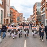 A protest calling for justice for a journalism student Joe Drennan killed in a hit and run incident in 2023 took place in Limerick city centre on Saturday. Picture: Olena Oleksienko/ilovelimerick