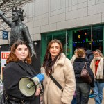 A protest calling for justice for a journalism student Joe Drennan killed in a hit and run incident in 2023 took place in Limerick city centre on Saturday. Picture: Olena Oleksienko/ilovelimerick