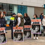 A protest calling for justice for a journalism student Joe Drennan killed in a hit and run incident in 2023 took place in Limerick city centre on Saturday. Picture: Olena Oleksienko/ilovelimerick
