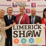 Pictured at the launch of the Limerick Show 2019 at AIB Bank, O Connell Street Limerick are Shona Keane, Manager AIB Castletroy Limerick, Donie O Connor, Limerick Show Events Coordinator, Helen O Donnell, Limerick Tidy Towns, Leo Walsh, Limerick Show President and Edel Gupta, Midwest Cancer Foundation. Picture : 
Bruna Vaz Mattos/ilovelimerick 2019.