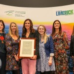 Cllr Daniel Butler, Mayor of the City and County of Limerick presented three Limerick business women with parchments to hour them for their work. The three  Catherine Duffy with a parchment in recognition of her outstanding leadership in business and her commitment in advancing Limerick economically. Vicki O’Toole in recognition of her outstanding leadership in business and as an inspiration for new entrepreneurs in Limerick and Laura Ryan in recognition of her leadership in addressing Limerick’s image and creating a brand to drive Limerick economically, socially and culturally. Picture: Ava O'Donoghue/ilovelimerick