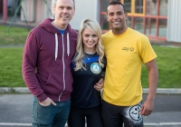 Special Olympics games video shoot for I love Limerick.Leanne Moore and Kamal Ibrahim work out the the athletes in the University of Limerick and Lisnagry.Pic Sean Curtin Photo.