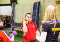 Special Olympics games video shoot for I love Limerick.Leanne Moore and Kamal Ibrahim work out the the athletes in the University of Limerick and Lisnagry.Pic Sean Curtin Photo.