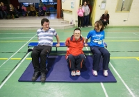 Special Olympics games video shoot for I love Limerick.Leanne Moore and Kamal Ibrahim work out the the athletes in the University of Limerick and Lisnagry.Pic Sean Curtin Photo.