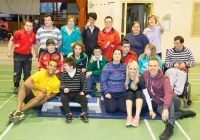 Special Olympics games video shoot for I love Limerick.Leanne Moore and Kamal Ibrahim work out the the athletes in the University of Limerick and Lisnagry.Pic Sean Curtin Photo.