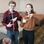 REPRO FREE 6/3/19. Pictured are Ireland's Young Filmmaker of the Year Awards 2019 finalists Liam Boland, 16 and Molly Hoque, 16 both from the Kildare Young Filmmakers group at the Leinster regional heats of the Fresh Film Festival at the Odeon Cinema Point Village. Picture: Orla McLaughlin/ilovelimerick.