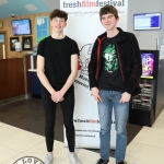 Pictured are Ireland's Young Filmmaker of the Year Awards 2019 finalists Matthew Howe, 18 and Reuben Harvey, 18 both from Laois who won the Audience Award for their film 'Picture This' at the Leinster regional heats of the Fresh Film Festival at the Irish Film Institute. Picture: Orla McLaughlin/ilovelimerick.