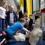 01.04.2017 REPRO FREE Limerick Lifelong Learning Festival, Mary Immaculate College Limerick. Pictured at the event were, Abigail Corbett, Dan Corbett, Ambicare Healthcare, Alex and Jamie Noonan. Picture: Alan Place.