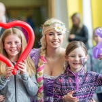 01.04.2017 REPRO FREE Limerick Lifelong Learning Festival, Mary Immaculate College Limerick. Pictured at the event were, Siun Brannick, Karer from Playful Penguins Parties and Aoibh Brannick. Picture: Alan Place.