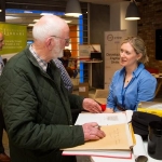 04.04.2017 REPRO FREE Digitisation and Archives professionals from the Gluksman Library University of Limerick presented a talk on Attics to Archives at the Bank of Ireland Workbench for the Limerick Lifelong Learning Festival. Pictured at the event were, Ger Griffin with a collection of letters dating from 1798-1800 relating to tobacco growing in Ireland and letters from 1916 military related with Evelyn McAuley, Glucksman Library. Picture: Alan Place