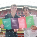 Robert McDonald (15) and Jordan Cassells (19) at the Limerick and Clare Education and Training Board Youth Work Plan Launch, Thomond Park, Thursday, May 31st, 2018. Picture: Sophie Goodwin/ilovelimerick