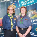 Martina Harrison and Reggie Quinn from Scouts Ireland at the Limerick and Clare Education and Training Board Youth Work Plan Launch, Thomond Park, Thursday, May 31st, 2018. Picture: Sophie Goodwin/ilovelimerick