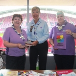 Margaret Corr, Evelyn Hayes and Holly Kennedy from Irish Girl Guides at the Limerick and Clare Education and Training Board Youth Work Plan Launch, Thomond Park, Thursday, May 31st, 2018. Picture: Sophie Goodwin/ilovelimerick
