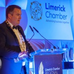 The Limerick Chamber Regional Business Awards 2022 yook palace at the Limerick Strand Hotel on Friday, November 18, 2022. A Special Recognition Award for Creative Collaboration and Contribution went to Richard Lynch and I Love Limerick. Picture:  Kris Luszczki/ilovelimerick