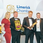 The Limerick Chamber Regional Business Awards 2022 yook palace at the Limerick Strand Hotel on Friday, November 18, 2022. A Special Recognition Award for Creative Collaboration and Contribution went to Richard Lynch and I Love Limerick. Picture:  Kris Luszczki/ilovelimerick