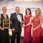 Best Employer: Employee Value Proposition Award Winner. From left to right: Dee Ryan - CEO Limerick Chamber, John Shaw- Carelon  / Award Winners, Mary Considine - The Shannon Airport Group / Award Sponsor, Miriam O’Connor - President Limerick Chamber.