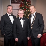 No repro fee- limerick chamber president's dinner 2017 - 17-11-2017, From Left to Right: Dr James Ring - CEO Limerick Chamber, Niall Gibbons - Tourism Ireland, Ken Johnson - President Limerick Chamber. Photo credit Shauna Kennedy