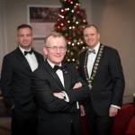 No repro fee- limerick chamber president's dinner 2017 - 17-11-2017, From Left to Right: Dr James Ring - CEO Limerick Chamber, Niall Gibbons - Tourism Ireland, Ken Johnson - President Limerick Chamber. Photo credit Shauna Kennedy