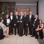 No repro fee- limerick chamber president's dinner 2017 - 17-11-2017, From Left to Right: Best Overall Company of the year Award: Jennifer McNamara, Yvonne Maginer, Janine Byrne, Colin McNamara, Tom Caulfield, Professor Vincent Cunnane - President LIT / Main Award Sponsor, Conor Gilligan , Dr James Ring - CEO Limerick Chamber, Ken Johnson - President Limerick Chamber, Peter Bryne, Emer Gilligan, Rhona Byrne, Trevor Byrne all from Roadbridge / Winner. Photo credit Shauna Kennedy