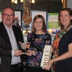 The Limerick city Tidy Towns award was won by the Life Centre on Henry Street. Pictured are Kevin Fitzgibbon, the Life Centre, Maura O'Neill, Tidy Towns representative, and Helen O'Donnell, Chair of Limerick City tidy Towns. Picture: Orla McLaughlin/ilovelimerick.