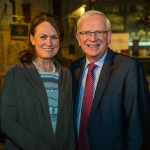 Pictured at the Limerick Civic Trust Autumn Lecture with Stephen Green at St Mary's Cathedral were Helena and Vincent Cunnane, President of Limerick Institute of Technology. Picture: Cian Reinhardt/ilovelimerick