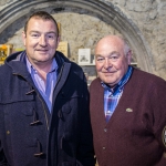 Pictured at the Limerick Civic Trust Autumn Lecture Series with Jodie Ginsberg were Victor Browne, Farinshone and Terry Cusack, North Circular Road. Picture: Cian Reinhardt/ilovelimerick