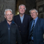 Pictured at the Limerick Civic Trust Autumn Lecture Series with Jodie Ginsberg were Hiran Wood, Clare, Brian McLoghlin, Limerick Civic Trust and David Deighan, Clare. Picture: Cian Reinhardt/ilovelimerick