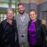 Pictured at the Limerick Civic Trust Ladies Lunch were Trish Taylor-Thompson, RTE Lyric Fm, and Emily Ross' husband, John Dillon with Catherine Dundon, Dundon-Callanan Solicitors Picture: Cian Reinhardt/ilovelimerick